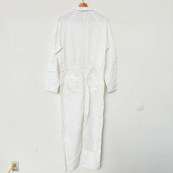 Outerknown Organic Cotton Station Jumpsuit, White - Picture 6 of 8